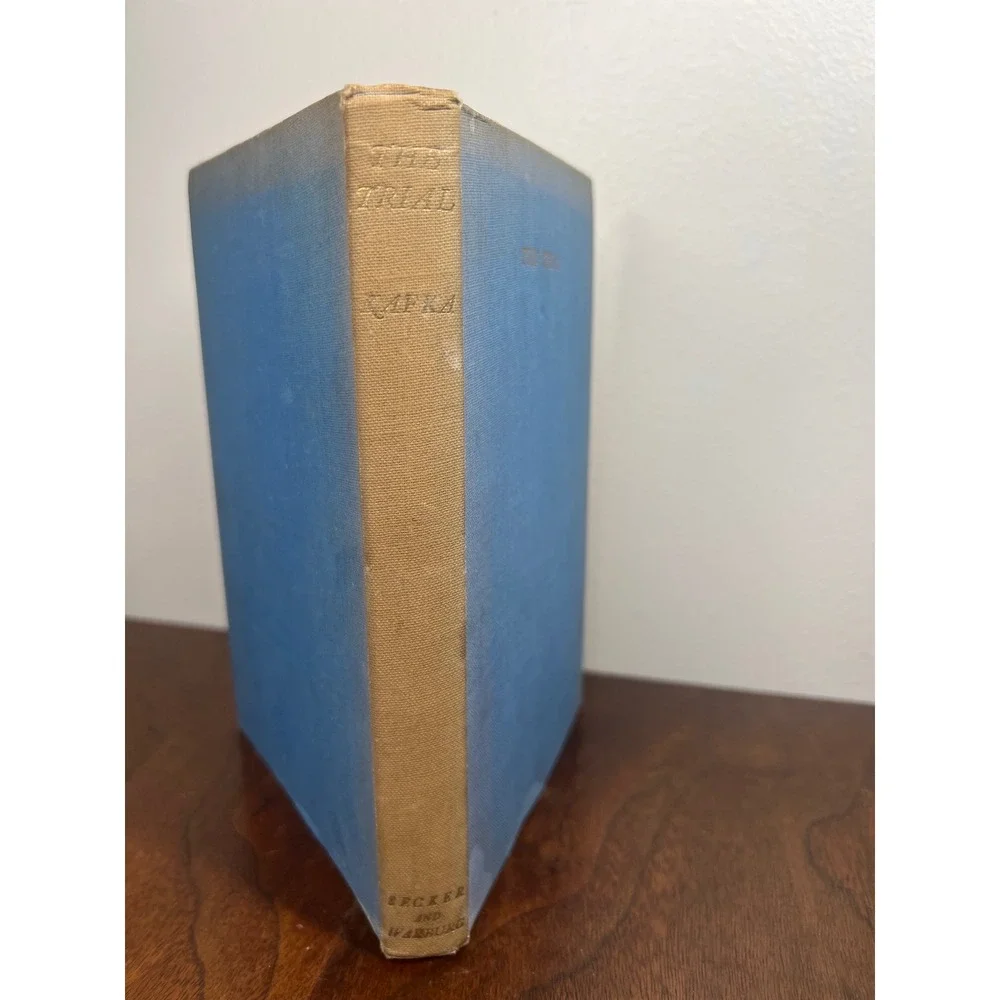 Franz Kafka The Trial Cloth Hardcover Blue 1950 Vintage Classic Literature Book
